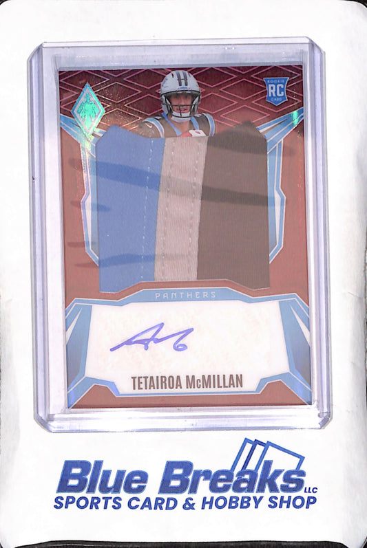 2025 Panini Phoenix - Tetairoa McMillan - Jumbo Patch Autograph - RC - 30/99 - Carolina Panthers - Football - #RPS-TMN