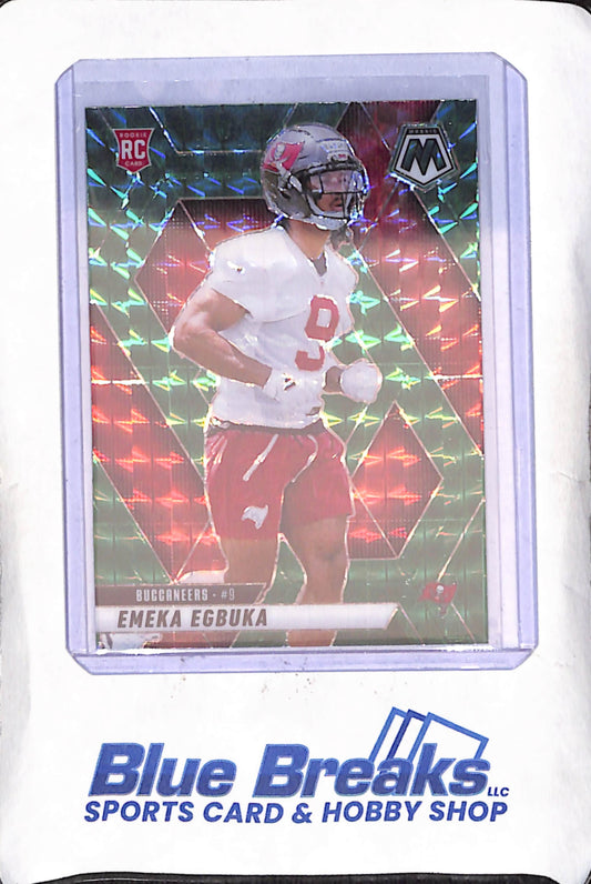 2025 Panini Mosaic - Emeka Egbuka - Green - RC - Tampa Bay Buccaneers - Football - #376