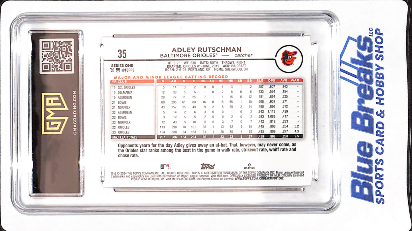 2024 Topps - Adley Rutschman - Baltimore Orioles - # 35 - All Star Game Foil - Baseball - GMA 9