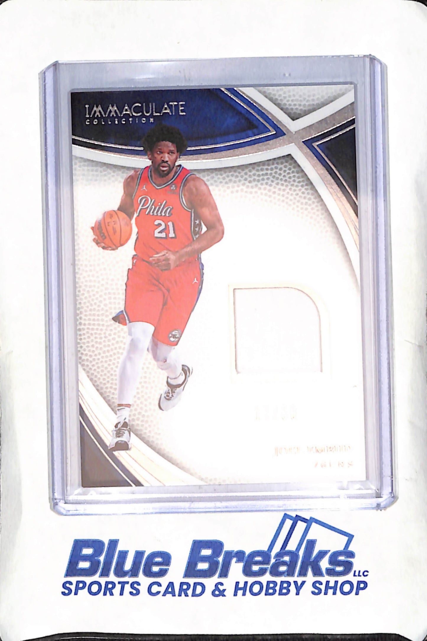 2024-25 Panini Immaculate Collection - Joel Embiid - Relic - 17/99 - Philadelphia 76ers - Basketball - #SWA-JEP