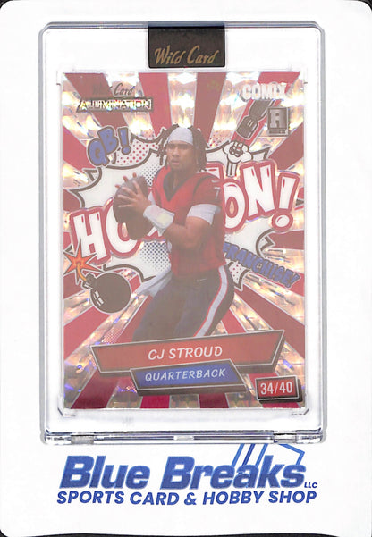 2024 CJ Stroud - Comix - Wild Card Alumination - "Houston” - Variation - Houston Texans - 34/40