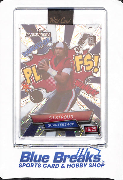 2024 CJ Stroud - Comix - Wild Card Alumination - "Playoffs” - Variation - Houston Texans - 16/25