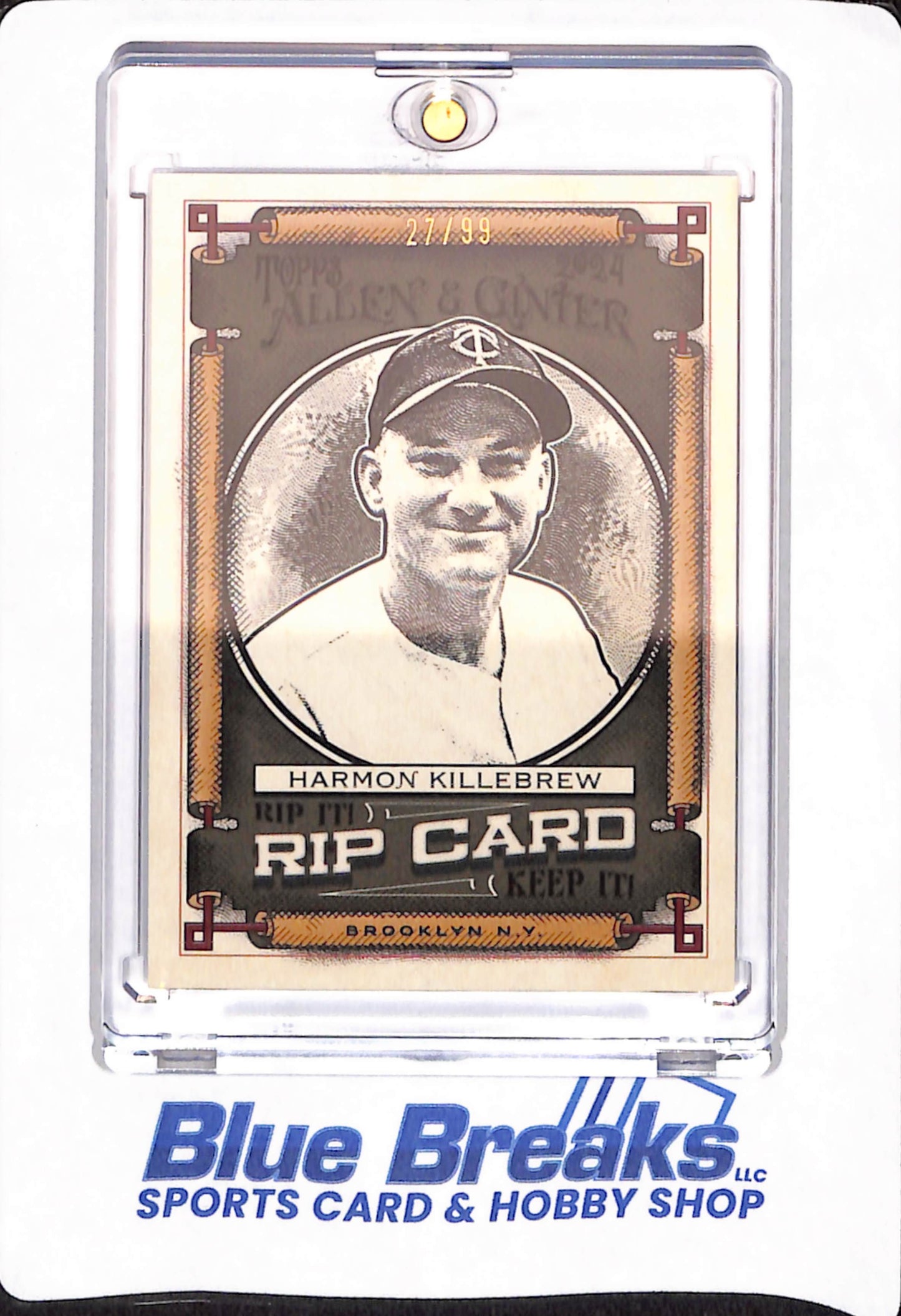 2024 Topps - Harmon Killebrew - Allen & Ginter - RIP CARD - Minnesota Twins - Baseball - 27/99