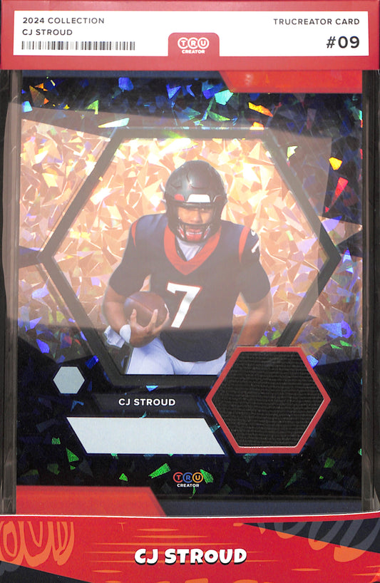 CJ Stroud 2024 TRU CREATOR 5X7 JUMBO RELIC JERSEY CRACKED ICE Houston Texans