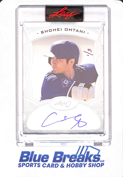 Shohei Ohtani - 2024 Leaf Q - BA-SO1 - Los Angeles Dodgers - Baseball - 1/3 - Autographed