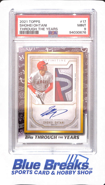 2021 Topps - Shohei Ohtani - Through the Years - # 17 - Definitive - Baseball - Los Angeles Angels - PSA 9