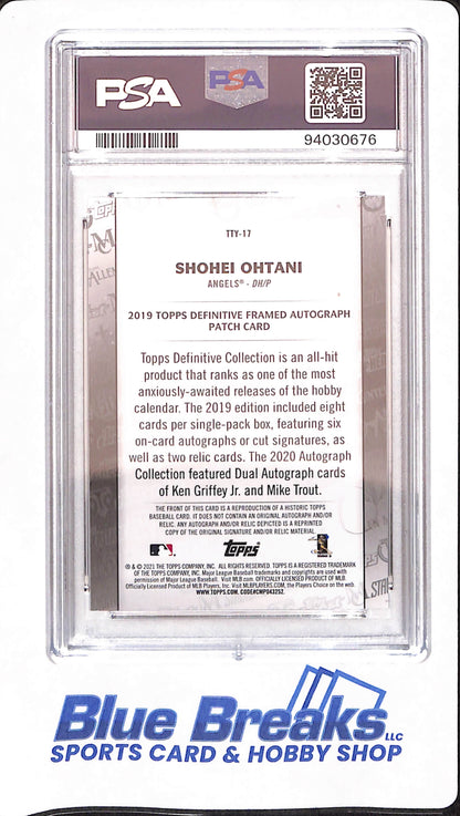 2021 Topps - Shohei Ohtani - Through the Years - # 17 - Definitive - Baseball - Los Angeles Angels - PSA 9