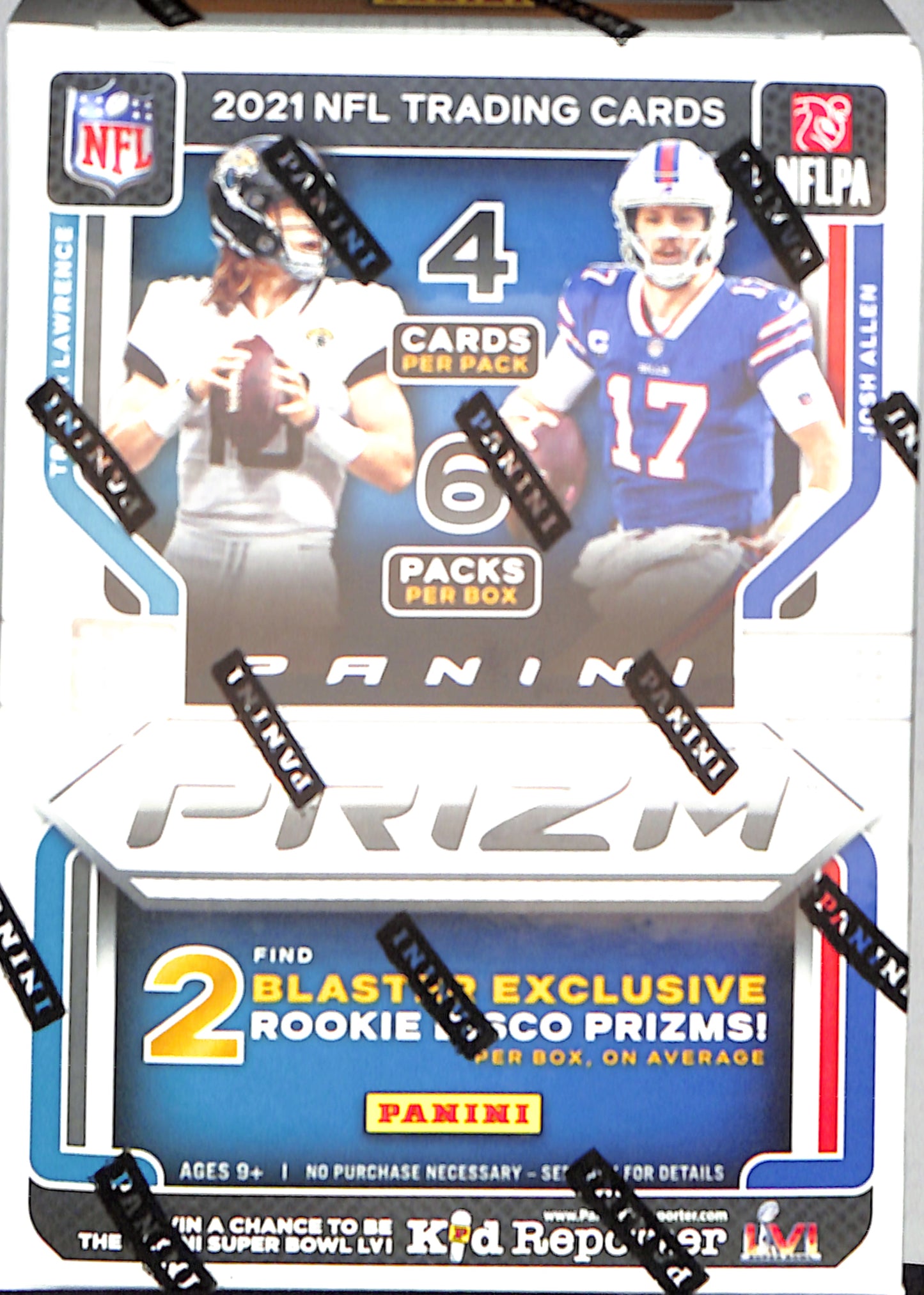 2021 Panini Prizm Football 6-Pack Blaster Box (Disco Prizms!) - Sealed Wax