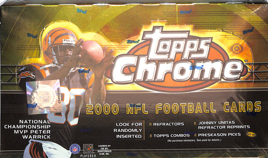 2000 Topps Chrome NFL Football Cards - Sealed Wax