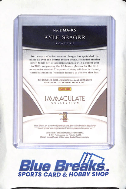 2017 Panini Immaculate - Kyle Seager - Dual Relic Autograph - 23/25 - Seattle Mariners - Baseball - #DMA-KS