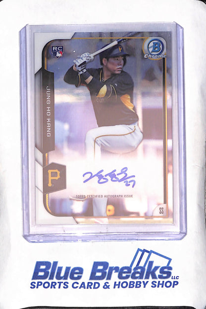 2015 Bowman Chrome - Jung Ho Kang - Autograph - RC - Pittsburgh Pirates - Baseball - #BCAR-JHK