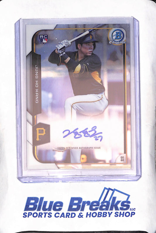 2015 Bowman Chrome - Jung Ho Kang - Autograph - RC - Pittsburgh Pirates - Baseball - #BCAR-JHK