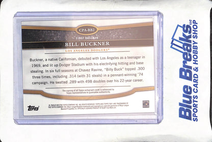 2013 Topps Tier One - Bill Buckner - Crowd-Pleaser Autograph - 41/299 - Los Angeles Dodgers - Baseball - #CPA-BBA