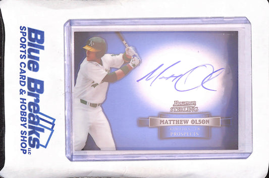2012 Bowman Sterling - Matt Olson - Autograph - Prospects - Oakland Athletics - Baseball - #BSAP-MO