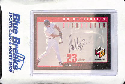 1999 Upper Deck Authentics Signatures - Gabe Kapler - Autograph - Detroit Tigers - Baseball