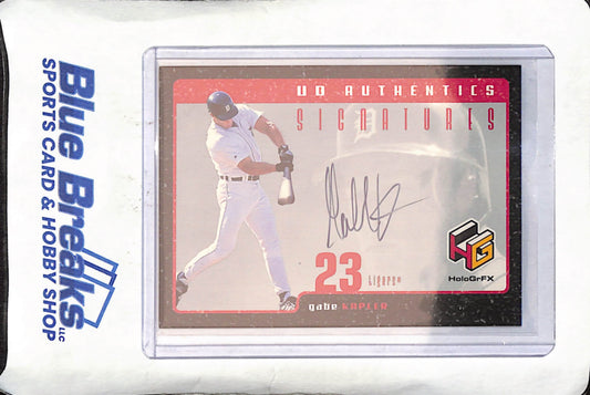 1999 Upper Deck Authentics Signatures - Gabe Kapler - Autograph - Detroit Tigers - Baseball
