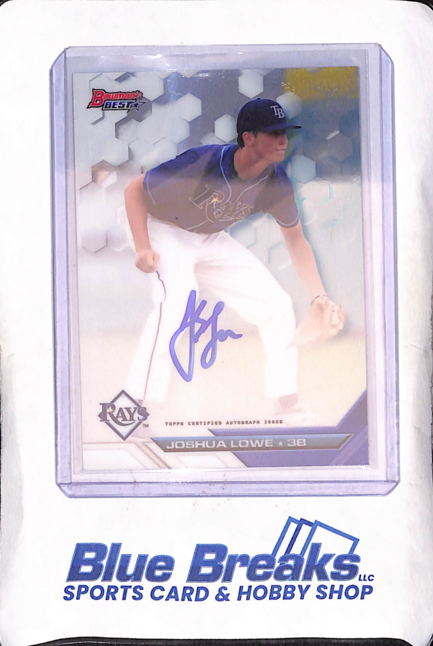 2016 Bowman's Best - Joshua Lowe - Autograph - Tampa Bay Rays - Baseball - #B16-JL