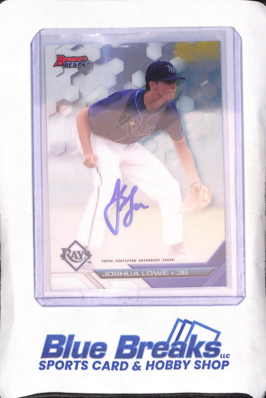 2016 Bowman's Best - Joshua Lowe - Autograph - Tampa Bay Rays - Baseball - #B16-JL