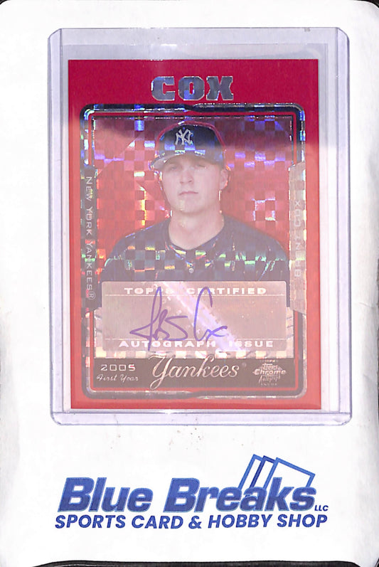 2005 Topps Chrome Update - Brent Cox - Autograph - RC - 4/25 - New York Yankees - Baseball - #UH226