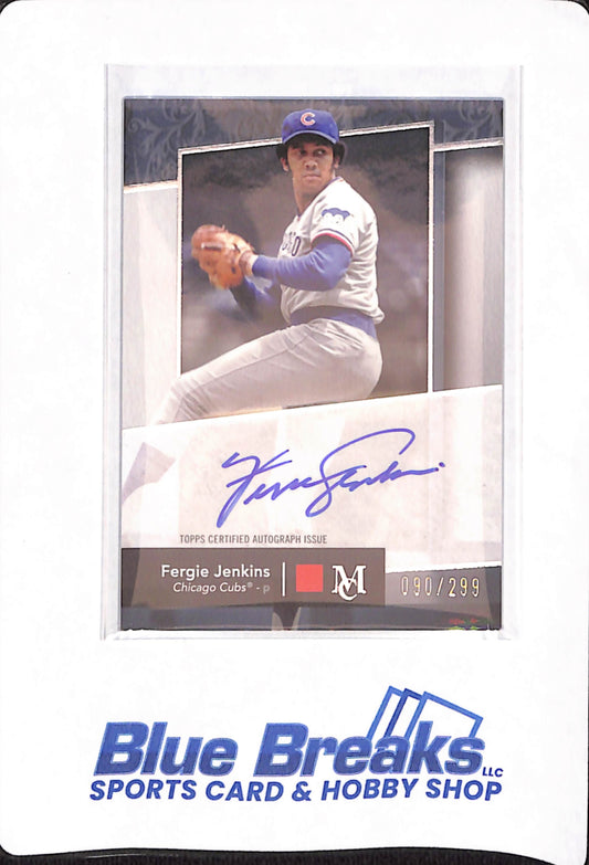 2024 Topps Museum Collection - Fergie Jenkins - Baseball - Chicago Cubs - 090/299 - # AA-FJ - Autographed