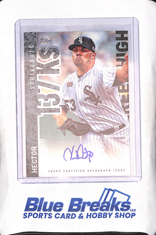 2015 Topps Update - Hector Santiago - Autograph - Strikeouts - Chicago White Sox - Baseball - #CHA-HS