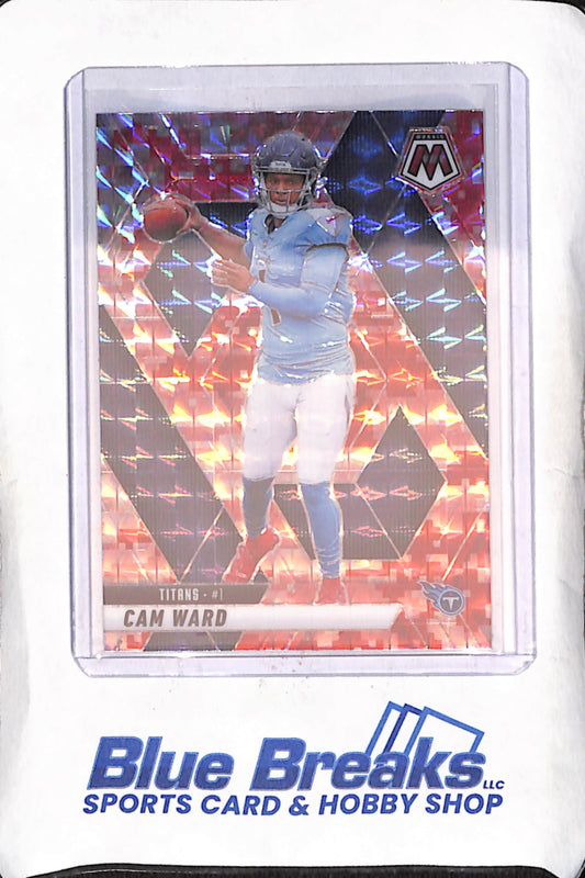 2025 Panini Mosaic - Cam Ward - Pink Camo - Tennessee Titans - Football - #382