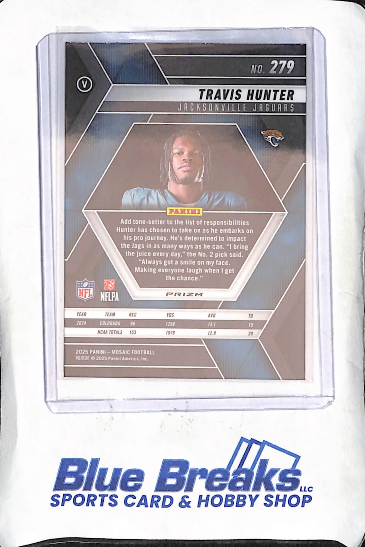 2025 Panini Mosaic - Travis Hunter - Pink Camo Image Variation - RC - Jacksonville Jaguars - Football - #279