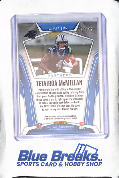 2025 Panini Phoenix - Tetairoa McMillan - Pandora Patch - RC - 131/299 - Carolina Panthers - Football - #PAP-TMN
