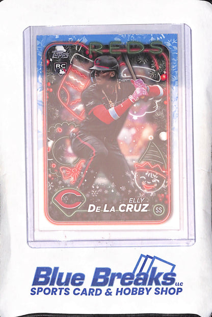 2024 Topps Holiday - Elly De La Cruz - RC - Cincinnati Reds - Baseball - #H102