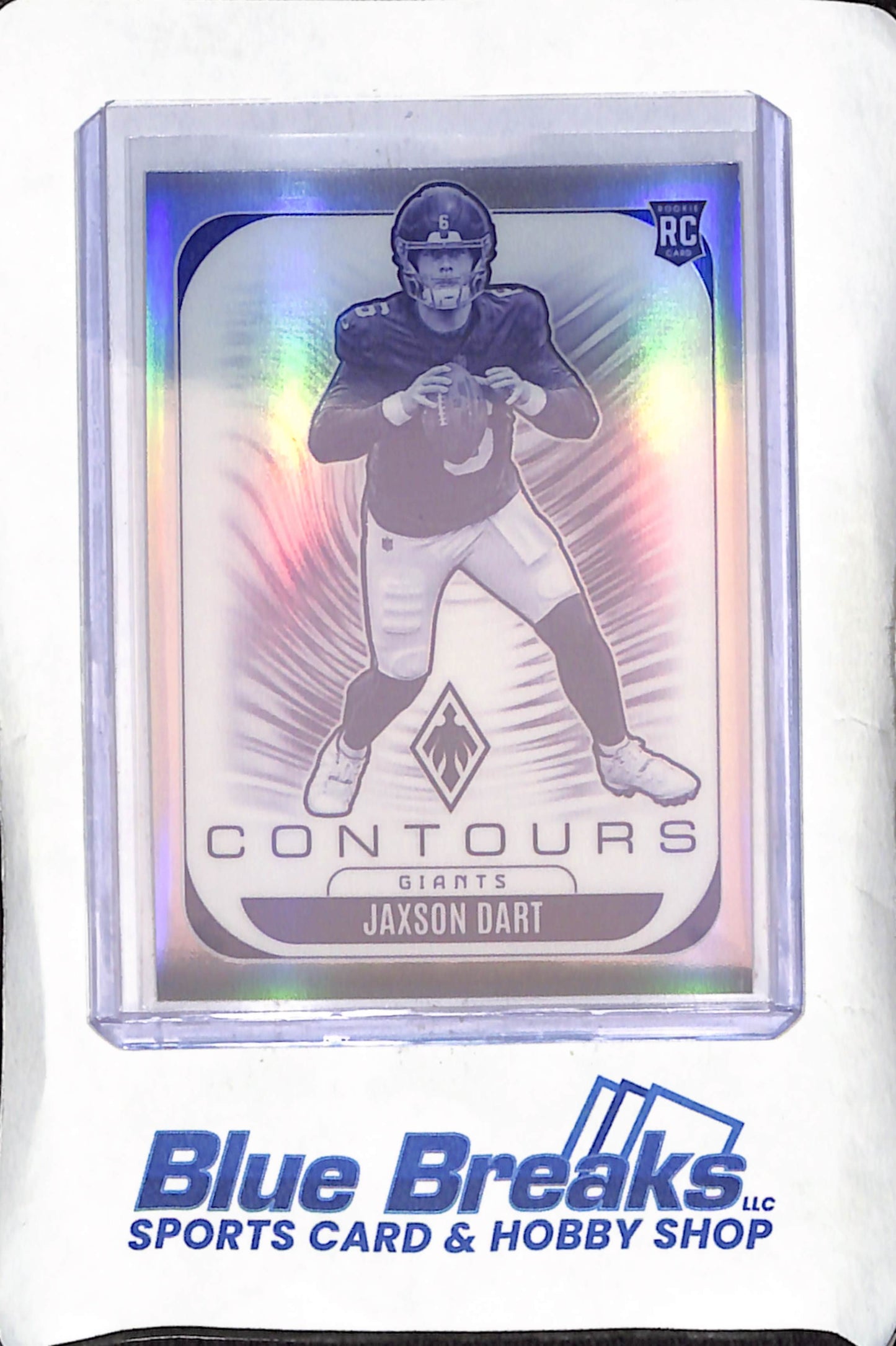 2025 Panini Phoenix - Jaxson Dart - Contours - RC - New York Giants - Football - #24