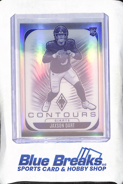2025 Panini Phoenix - Jaxson Dart - Contours - RC - New York Giants - Football - #24