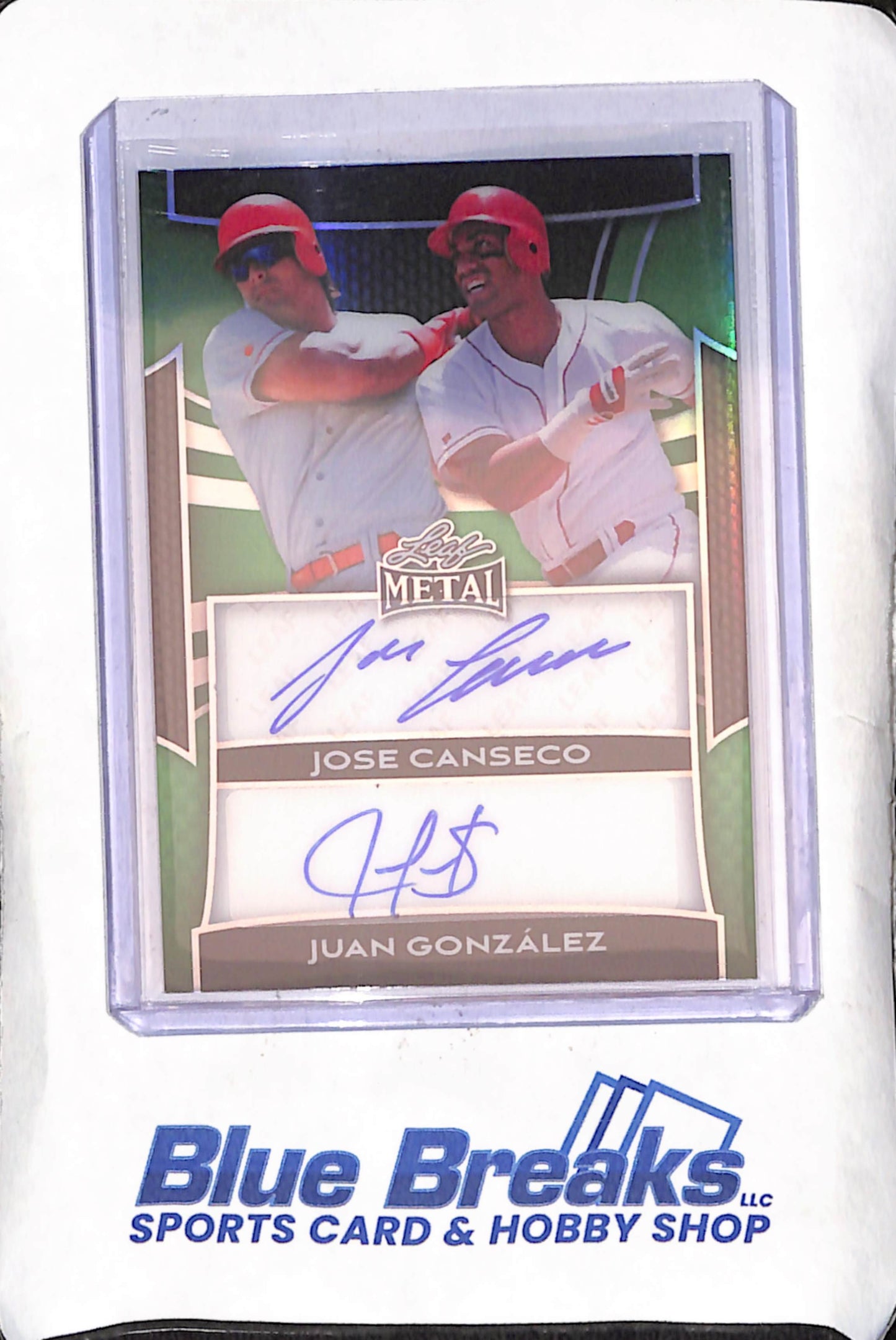 2025 Leaf Metal - Jose Canseco - Juan Gonzalez - 3/7 - Texas Rangers - Baseball - #DA-18