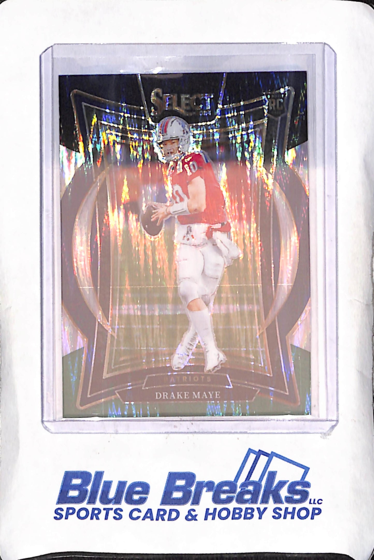 2024 Panini Select - Drake Maye - Black Green Shock - Concourse - RC - New England Patriots - Football - #27