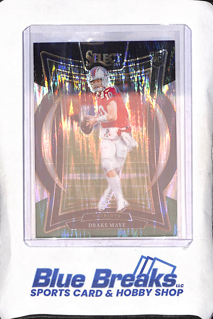 2024 Panini Select - Drake Maye - Black Green Shock - Concourse - RC - New England Patriots - Football - #27