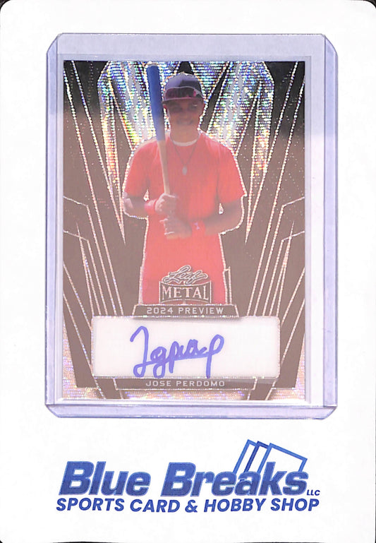 Jose Perdomo - 2024 Leaf Metal - Baseball - Atlanta Braves - 1/4 - # LMP-JP2