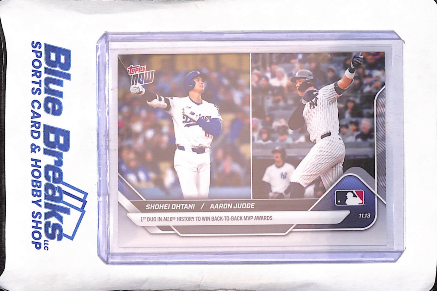 2025 Topp Now - Shohei Ohtani - Aaron Judge - 1st Duo in MLB History to Win Back-to-Back MVP Awards - Los Angeles Dodger - New York Yankees - Baseball - #OS-9