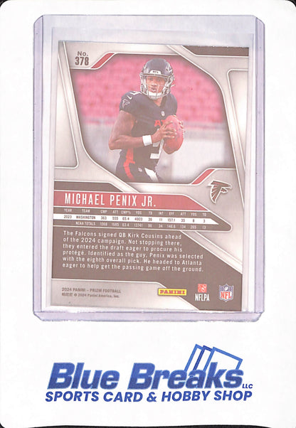 2024 Panini Prizm - Michael Penix Jr - Football - Atlanta Falcons - # 378 - Rookie