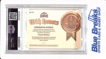 2024 Leaf Metal - Travis Hunter - Football - With Honors - Water Crystal - Colorado Buffaloes - 2/3 - PSA 10