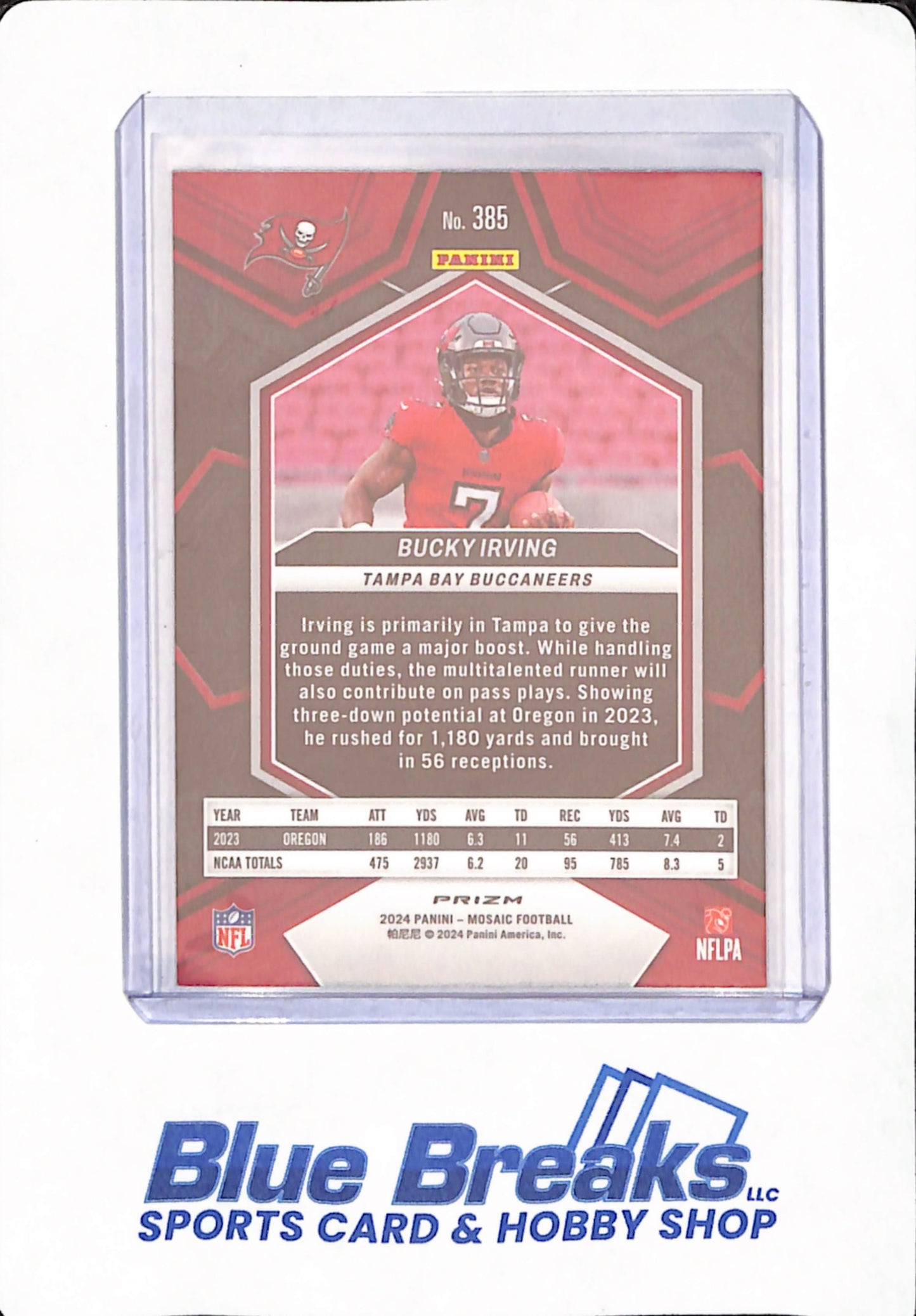 2024 Panini Mosaic - Bucky Irving - Football - Tampa Bay Buccaneers - Honeycomb - # 385