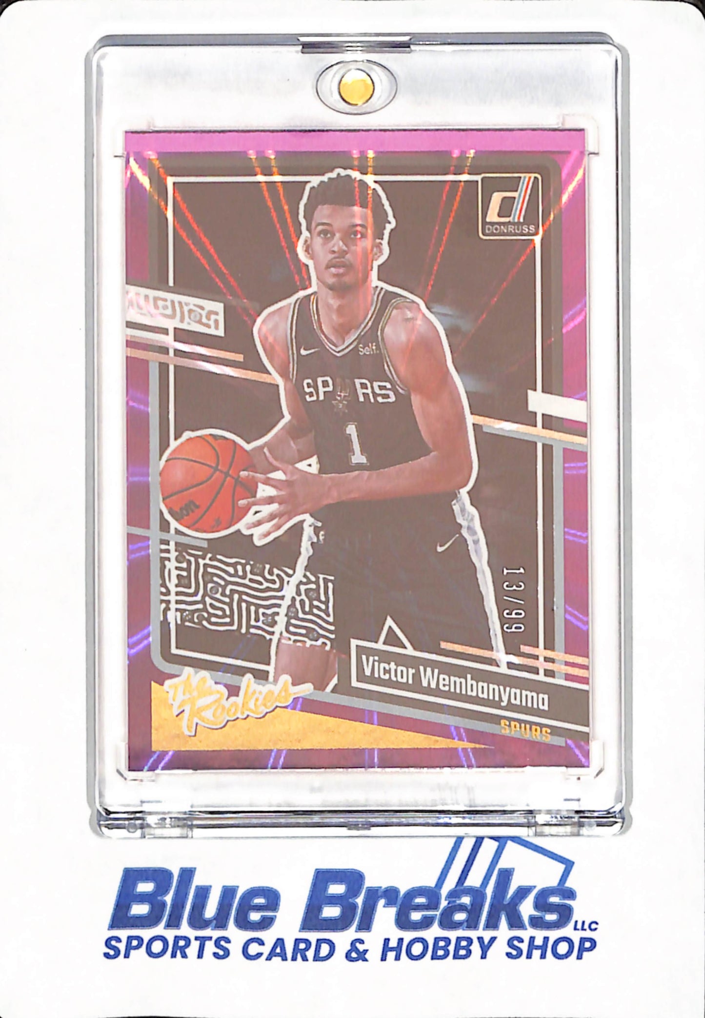 2023-24 Panini Donruss - Victor Wembanyama - The Rookies - Basketball - San Antonio Spurs - 13/99 - Purple