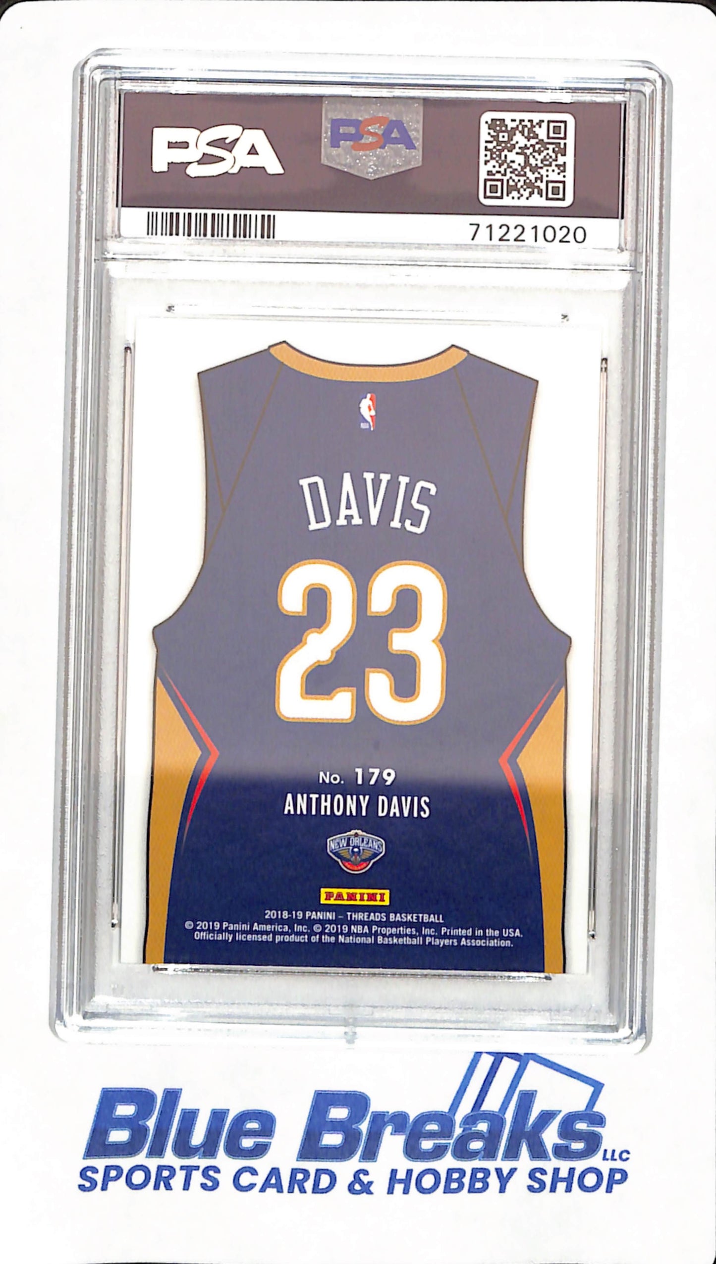 2018 Panini Threads - Anthony Davis - Basketball - New Orleans Pelicans - # 179 - Dazzle - PSA 10