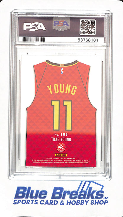 2018 Panini Threads - Trae Young - Basketball - Atlanta Hawks - # 183 - Dazzle - PSA 10