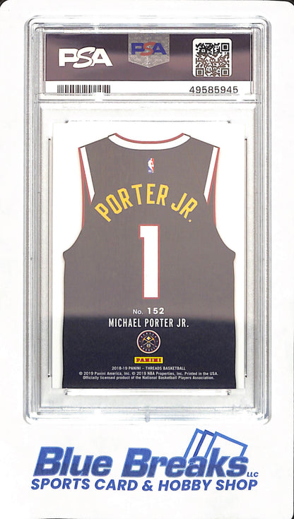 2018 Panini Threads - Michael Porter Jr - Basketball - Denver Nuggets - # 152 - Dazzle - PSA 10