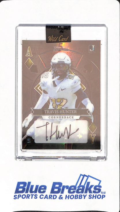 2023 Wild Card - Travis Hunter - Colorado Buffaloes - Heisman - # SD-THA - 1/1 - Autographed