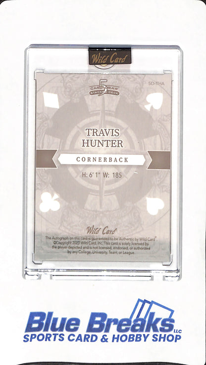 2023 Wild Card - Travis Hunter - Colorado Buffaloes - Heisman - # SD-THA - 1/1 - Autographed