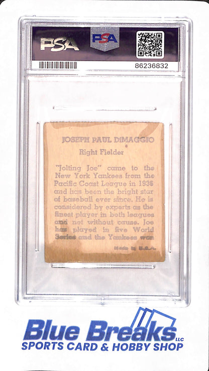 1943 R302 - Joe DiMaggio - Baseball - Hand Cut - PSA 1