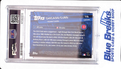 2017 Topps Chrome - Chicago Cubs - Baseball - Sapphire Edition - # 72 - PSA 10