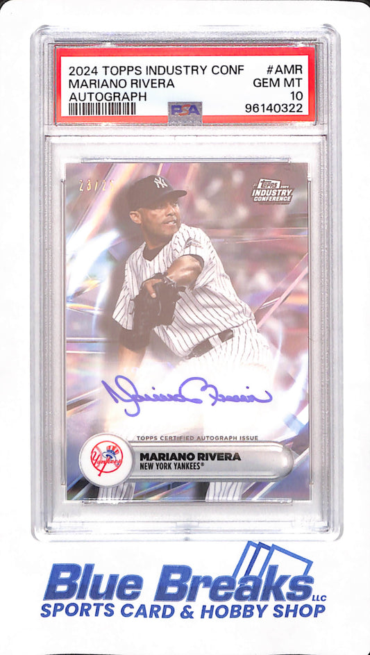 2024 Topps Industry Conference - Mariano Rivera - Baseball - New York Yankees - # AMR - Autograph - 23/25 - PSA 10