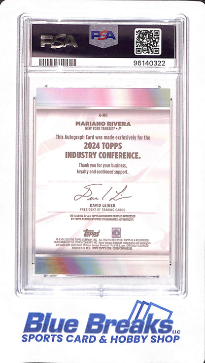 2024 Topps Industry Conference - Mariano Rivera - Baseball - New York Yankees - # AMR - Autograph - 23/25 - PSA 10