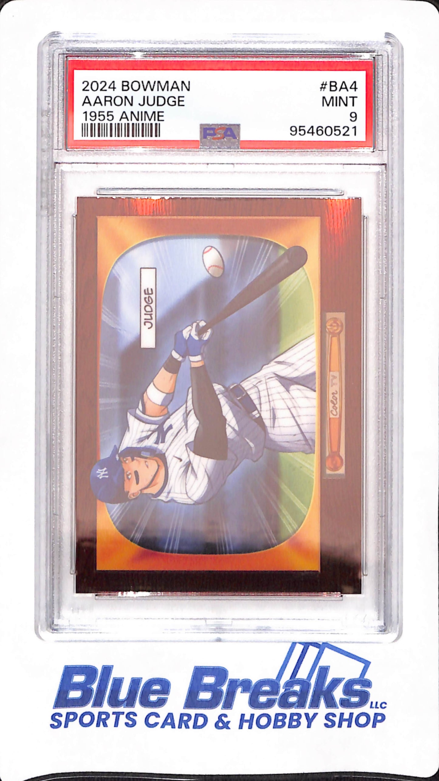 2024 Bowman - Aaron Judge - Baseball - New York Yankees - # BA4 - 1955 Anime - PSA 9